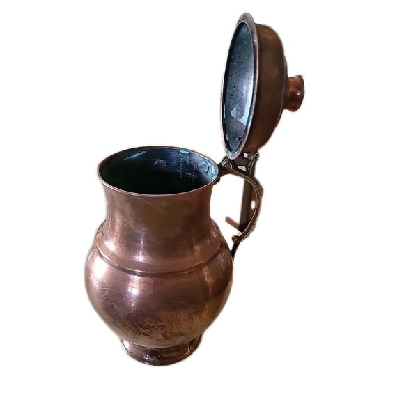 Vintage IMAX Large 11" Copper Brass Turkish Pitcher - Picture 8 of 8